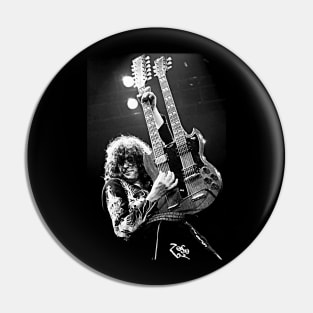 Jimmy on Stage, Hard Rock, Heavy Metal, Zeppelin, Guitarist, Rock Legend Pin