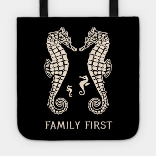 Sea horse Family First Tote