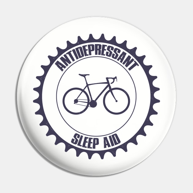 Cycling Antidepressant, Sleep Aid Pin by esskay1000