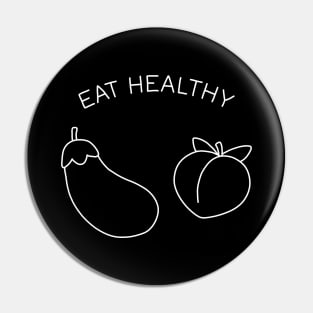 Eggplant and Peach Pin