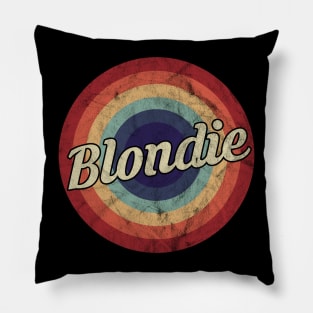 Blondie - Retro Vintage Circle Pillow