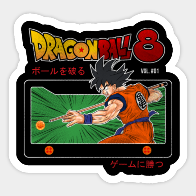 Dragon Ball 8 Dragon Ball Sticker Teepublic