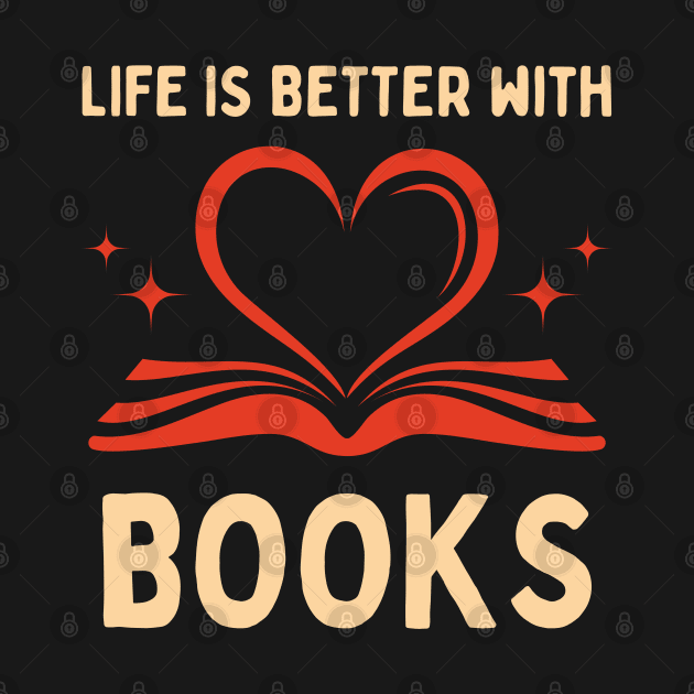 Life is better with books by Patterns-Hub