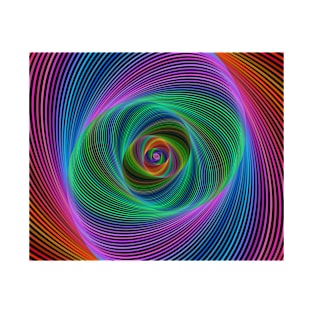 Color Spectrum Swirl Tunnel T-Shirt