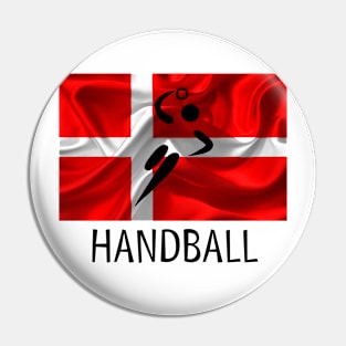 European Team Handball Basic Sport Design Denmark Pin