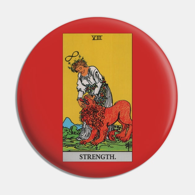 Strength Tarot Card Pin by Star Scrunch