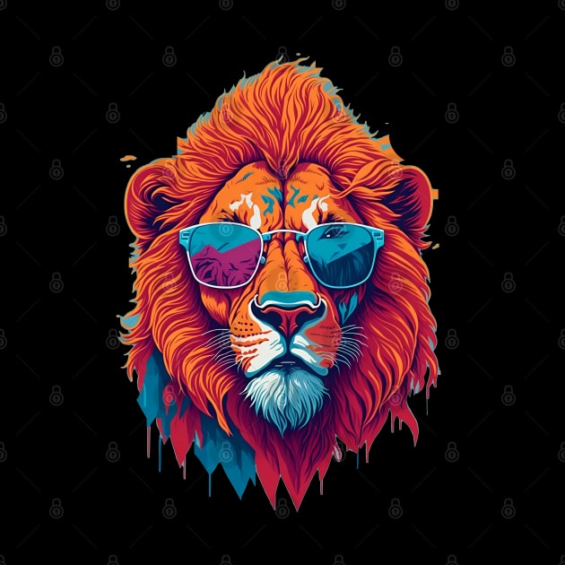 Cool Lion Art by VisionDesigner