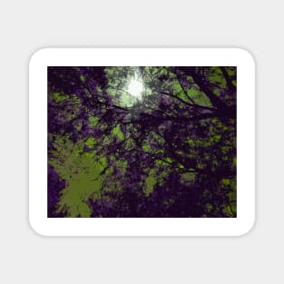 Purple Tree Branches Magnet