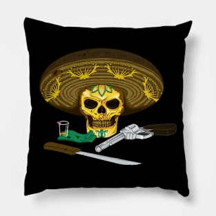 Mexican skull Pillow