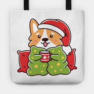 Corgi dog in pajama Tote