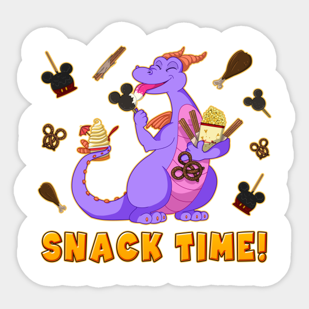Snack Time Figment Sticker Teepublic