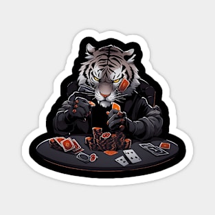 tiger play poker Magnet