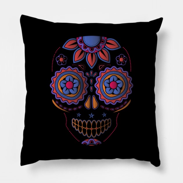 Sugar Skull Pillow by Cabezon