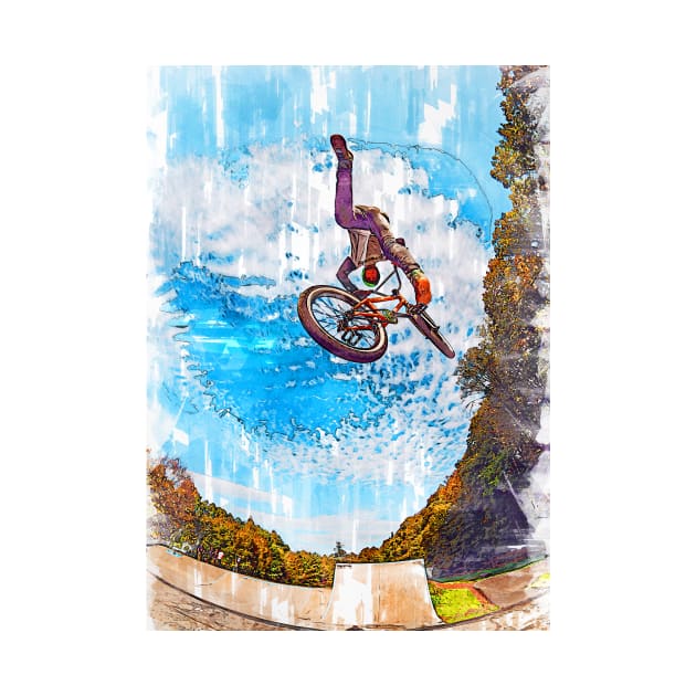 Incredible BMX Style. For BMX lovers. by ColortrixArt