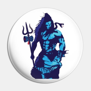 Lord Shiva Art Angry Trishul Mahadev Maha Shivratri Pin