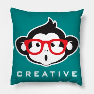 Cute Monkey With Glasses Pillow