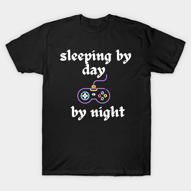 sleeping by day gaming by night by corazzon