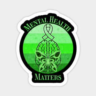 Mental Health Awareness Mental Health Matters Retro Sunset Magnet