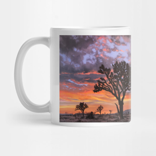 Joshua Tree Sunset Desert Mug Teepublic