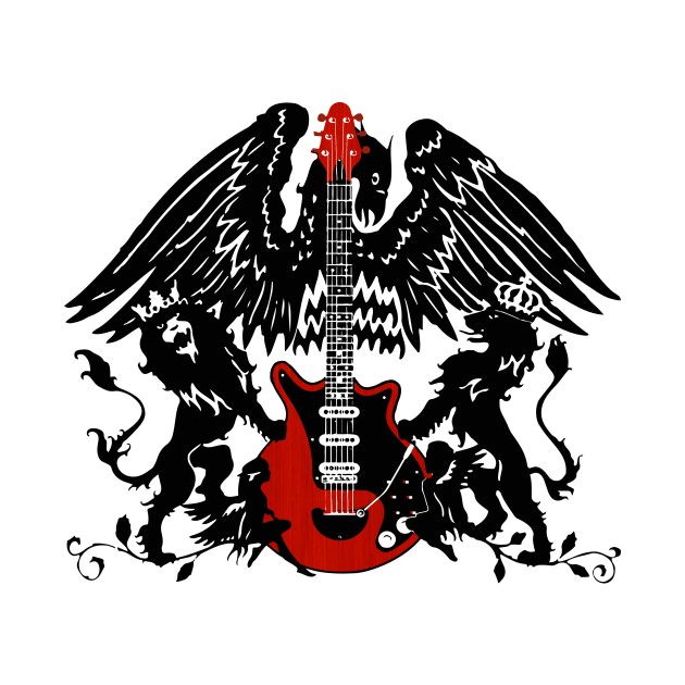 red guitar by retroracing