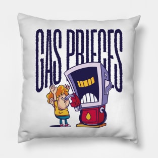 gas pump cartoon Pillow