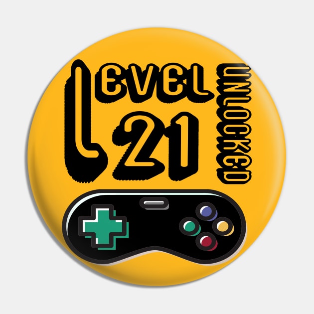 level 21 unlocked - 21th birthday gift Pin by BaronBoutiquesStore