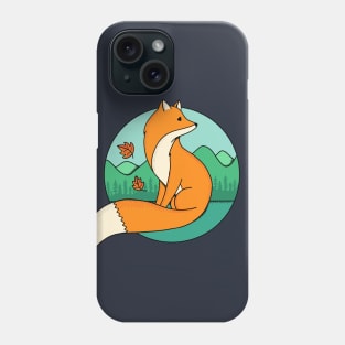 Fox and Landscape Phone Case