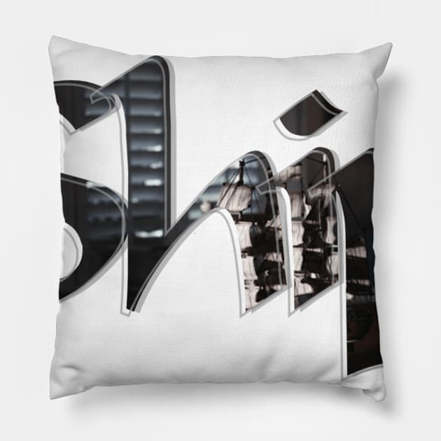 Ship Pillow by afternoontees