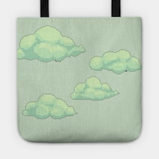 Green clouds Tote