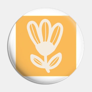 Buttery yellow large scale tulip Pin