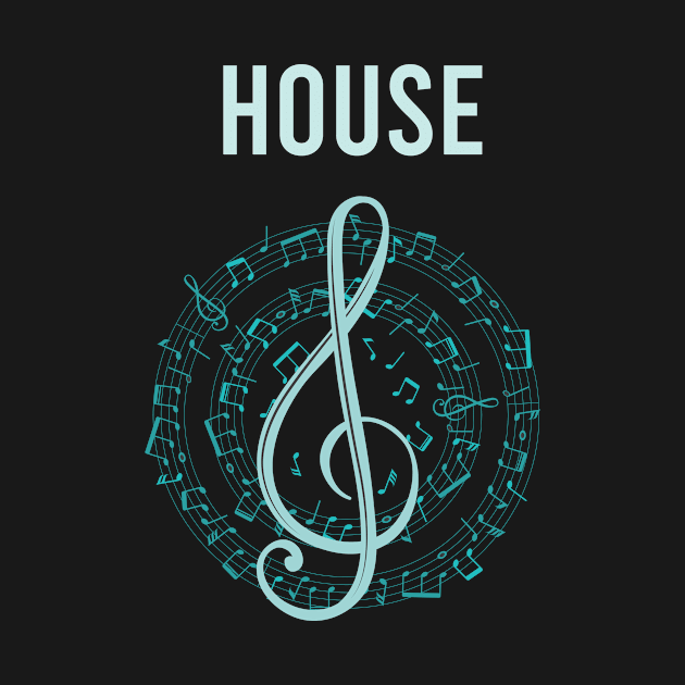 Music Note Circle House by Hanh Tay