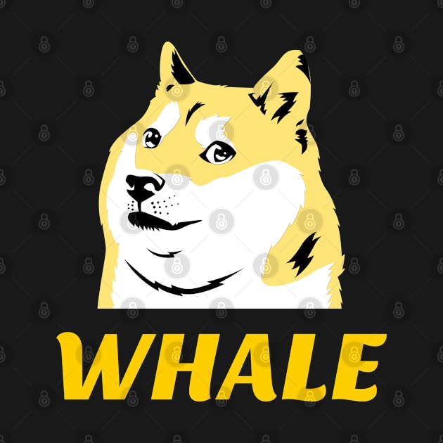 Whale Dog - Crypto Currency Bitcoin DogeCoin Ethereum Ripple by AbsurdStore