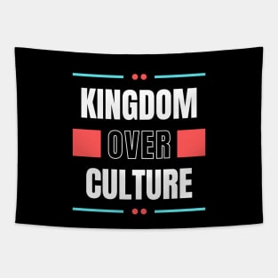 Kingdom Over Culture | Christian Typography Tapestry