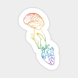 Brain DNA Heart Hand Balance Magnet