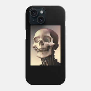 Human Skull Resting on the Ground Phone Case