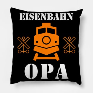 Eisenbahn Opa Modelleisenbahn Rentner Hobby Pillow