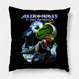 Astronaut T-Rex Detective Pillow