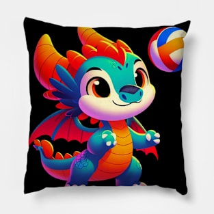 Rufie the Dragon - Volleyball #5 Pillow