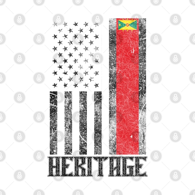 Grenada Hispanic Heritage distressed flag by Coqui Tees