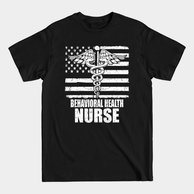 Discover Behavioral Health Nurse American Flag - Nurse American Flag - T-Shirt