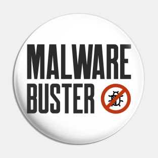 Cybersecurity Malware Buster Bug Icon Pin