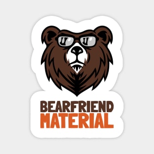 Bearfriend Material - Specially designed for gay bears Magnet