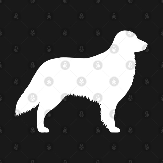 Flat Coated Retriever Silhouette by Coffee Squirrel