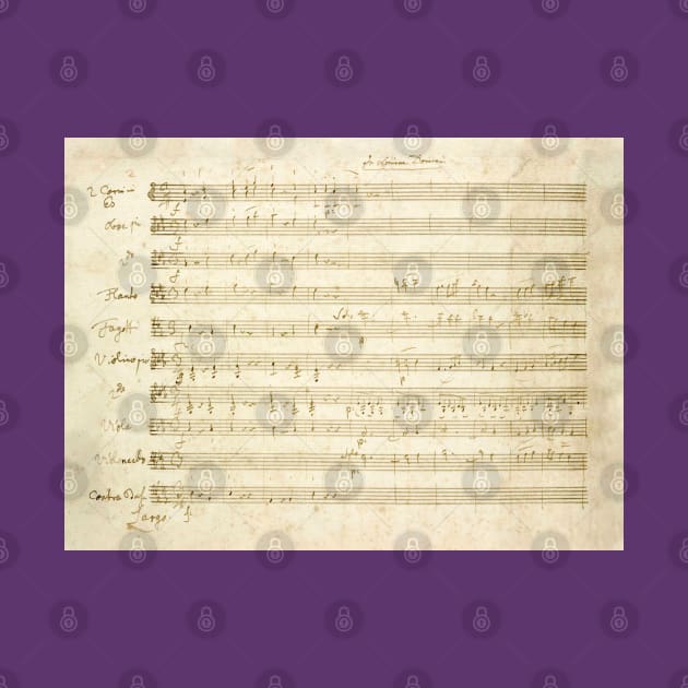 Haydn | Symphony | Original manuscript score by Musical design