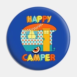 Happy Camper Art Pin