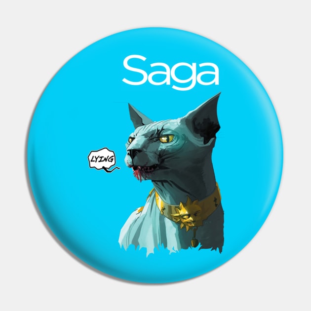 Lying Cat Pin by Nass