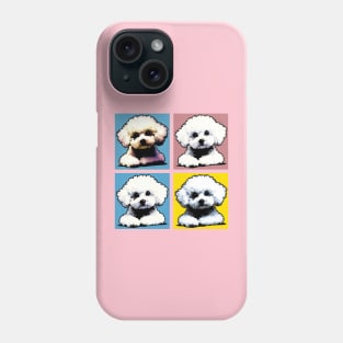 Pop Retro Bichon Frisé Art Painting - Cute Puppy Phone Case