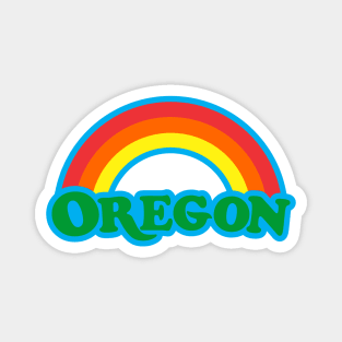 Rainbow Oregon Magnet