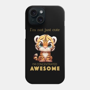 Tiger Concentrated Awesome Cute Adorable Funny Quote Phone Case