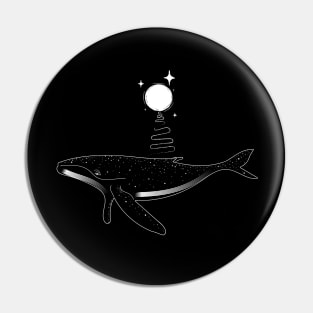 Whale in the moonlight Pin